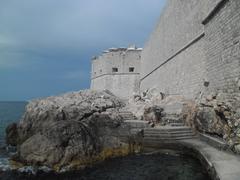 Porporela in Dubrovnik with Fort Saint John in the background