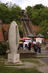 Kilometer zero marker in Budapest near the Buda side of Lánchíd bridge