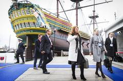 Arrival of trade ministers at the Scheepvaartmuseum in Amsterdam, February 2nd 2016