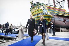 Arrival of Trade Ministers at the Scheepvaartmuseum in Amsterdam