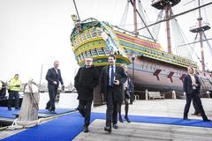 arrival of Trade ministers at the Scheepvaartmuseum in Amsterdam, February 2nd 2016