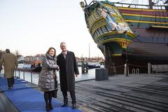 Arrival of ministers including Henk Kamp for the informal Competitiveness Council meeting, January 28, 2016, Amsterdam