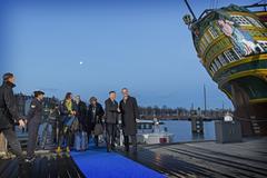 Minister Henk Kamp arriving at the informal meeting of Ministers of Competitiveness, Amsterdam 2016