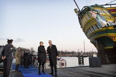 Ministers arriving at the informal meeting of Ministers responsible for Competitiveness in Amsterdam, January 28, 2016