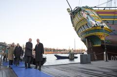 Arrival of minister Henk Kamp for the informal meeting of Ministers responsible for Competitiveness on January 28, 2016 in Amsterdam