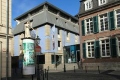 Statue of Saint Brigid in front of the Hetjens-Museum in Düsseldorf