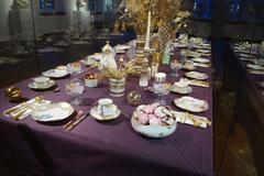 Hetjens-Museum Christmas table 2023 in Düsseldorf