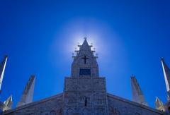 Solomon's Temple illuminated at night during Jerusalem Khawmpui 2013 festival