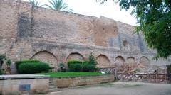 final section of aqueduct leading to Bastió de Sant Pere