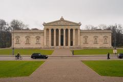 View from the State Collections of Antiquities across the Königsplatz to the Glyptothek Munich