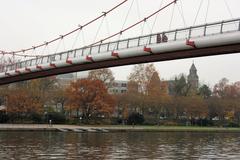 Frankfurt am Main at Holbeinsteg bridge