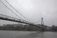 Holbeinsteg bridge in Frankfurt, Germany