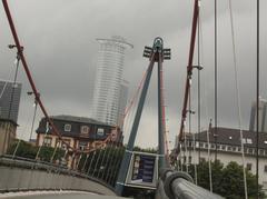 August 2006 Frankfurt skyline with Main River