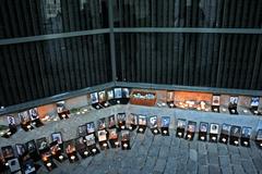 Holocaust Memorial Center Memorial Wall of Victims Budapest Hungary