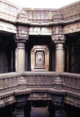 Dada Harir Stepwell interior view showing intricate architecture