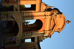 Arco del Meloncello monument in Italy with afternoon light