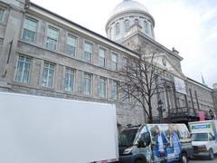 Bonsecours Market viewed from de la Commune Street in Montreal