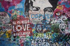 John Lennon Wall in Prague