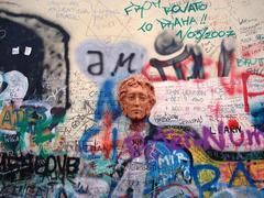 John Lennon Wall in Malá Strana, Prague