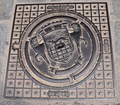 Sonofoque manhole cover in Saint-Malo