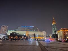 Cathedral of Holy Wisdom in Harbin with vivid blue sky