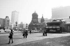 St Sophia Cathedral in Harbin with new additions to the square