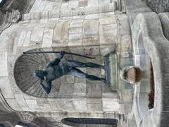 Hubertus Fountain statue in Munich