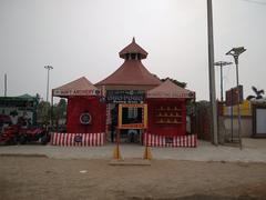 Children playing in gaming area at Badrakali temple