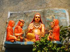 Ādi Śaṅkarācārya with his disciples sculpture in Warangal