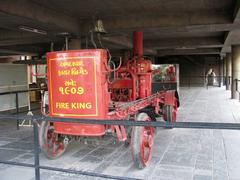 1907 model firefighter automobile in Sanskar Kendra museum