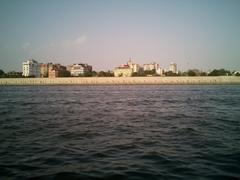 Panoramic view of Sabarmati Riverfront, Ahmedabad