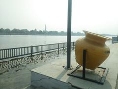 side view of Riverfront in Ahmedabad, Gujarat