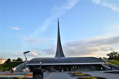 Memorial Museum of Cosmonautics in Moscow with the Obelisk to the Conquerors of Space