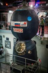 Soyuz spacecraft in a space museum