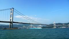 Bridge of Hong Kong harbor