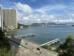 Anglers' Beach Pier in Sham Tseng on a sunny day