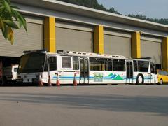 double-ended wide-body ambulance on the Lantau Link in Hong Kong