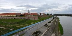 Osijek complex view from Drava bridge