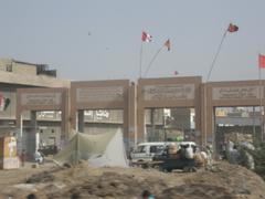 International food market under construction gate in Hyderabad