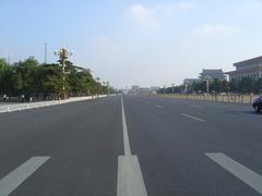 Empty street in Beijing