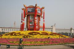 2008 Beijing Olympics display at Tiananmen Square