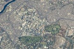 Manila and surrounding cities from space