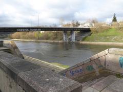 Liubartas Bridge in Vilnius, Lithuania, April 2015