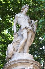 Statue of Apollo sculpted by Alfonso Giraldo Bergaz at the Fountain of Apollo in Madrid, Spain