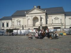 Folkloric ensemble in Klaipėda Theatre Square