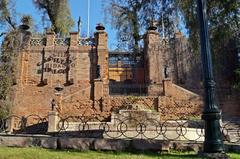 Cerro Santa Lucía with Castillo Hidalgo in Santiago, Chile