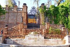 Entrance to Castillo Hidalgo on Santa Lucia Hill in Santiago, Chile