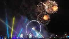 Inauguration of the Estrella de Puebla Ferris wheel on July 22, 2013