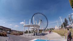 Observation wheel in Puebla city