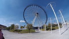 Panoramic view of Estrella de Puebla observation wheel